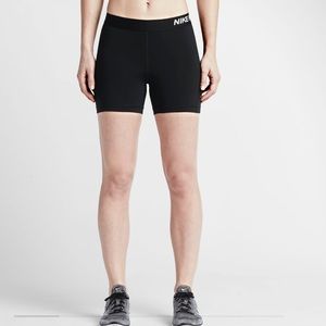 5” Plain Black Nike Pros